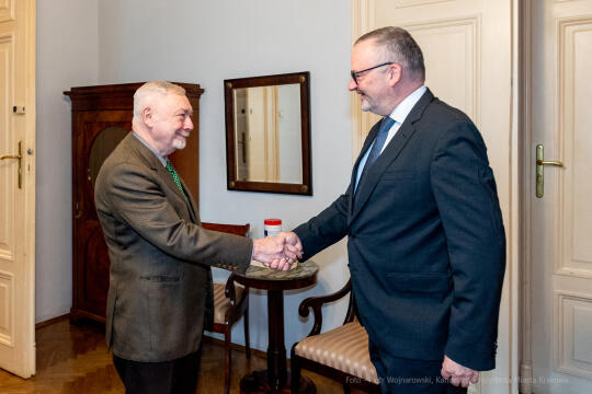 Fabrice, Filliez, ambasador, Szwajcaria, Majchrowski, wizyta , Kraków, spotkanie, Konfederacja, Szw