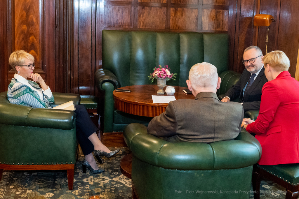 Fabrice, Filliez, ambasador, Szwajcaria, Majchrowski, wizyta , Kraków, spotkanie, Konfederacja, Szw  Autor: P. Wojnarowski