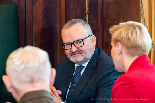 Fabrice, Filliez, ambasador, Szwajcaria, Majchrowski, wizyta , Kraków, spotkanie, Konfederacja, Szw