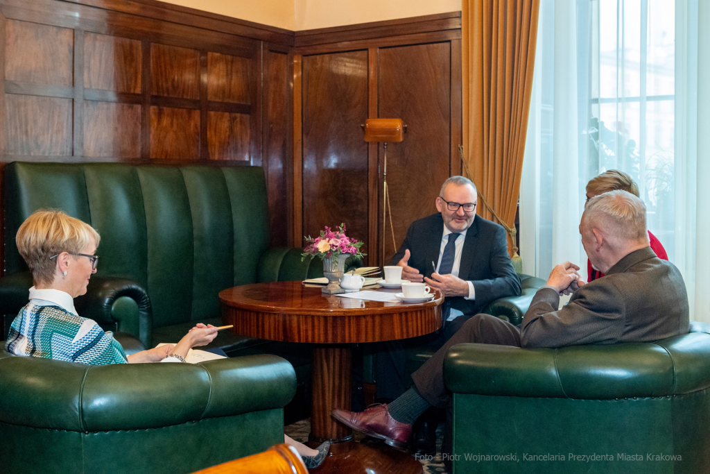 Fabrice, Filliez, ambasador, Szwajcaria, Majchrowski, wizyta , Kraków, spotkanie, Konfederacja, Szw  Autor: P. Wojnarowski