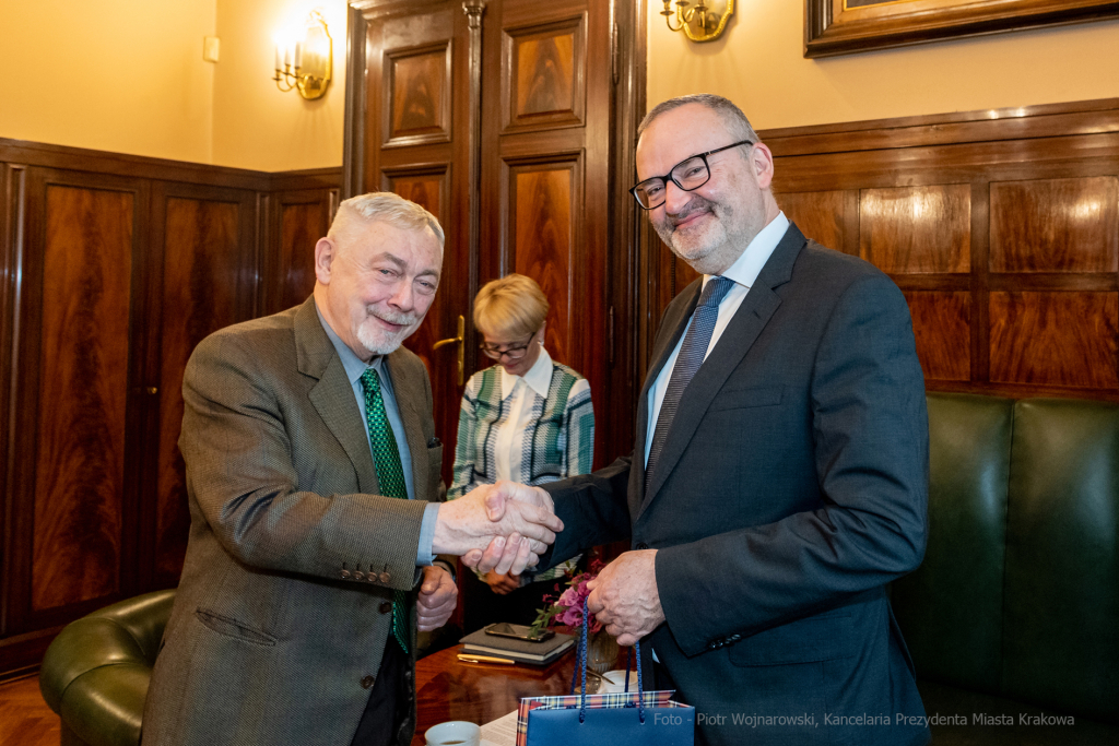 Fabrice, Filliez, ambasador, Szwajcaria, Majchrowski, wizyta , Kraków, spotkanie, Konfederacja, Szw  Autor: P. Wojnarowski