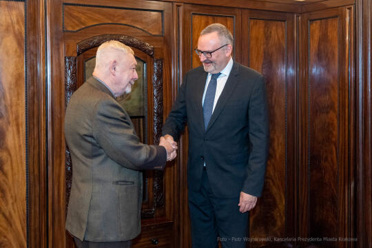 Fabrice, Filliez, ambasador, Szwajcaria, Majchrowski, wizyta , Kraków, spotkanie, Konfederacja, Szw