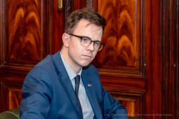 Patrick, Haughey, ambasador, Irlandia, Majchrowski, wizyta , Kraków, spotkanie, 2022, październik