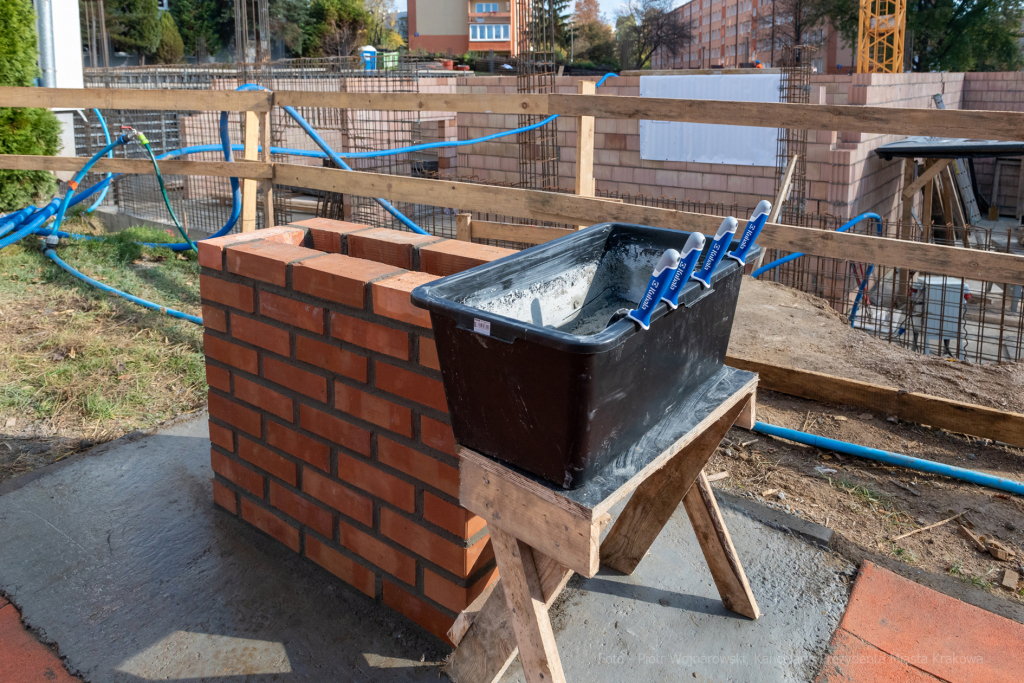 umk_1908.jpg-szkoła, budowa, sala, gimnastyczna, 89, Kraków, Kulig, wmurowanie, akt, erekcyjny  Autor: P. Wojnarowski