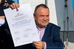 umk_2078.jpg-szkoła, budowa, sala, gimnastyczna, 89, Kraków, Kulig, wmurowanie, akt, erekcyjny