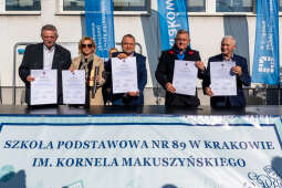 umk_2093.jpg-szkoła, budowa, sala, gimnastyczna, 89, Kraków, Kulig, wmurowanie, akt, erekcyjny