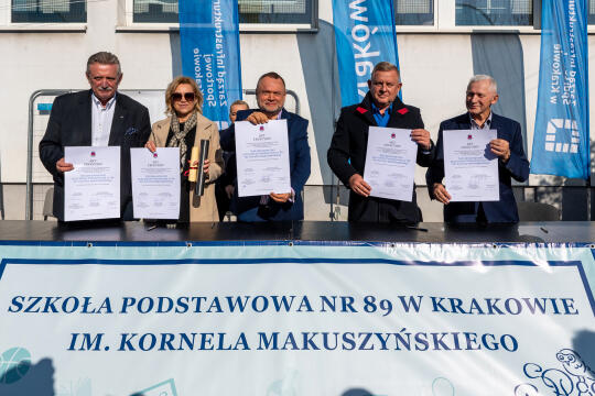 umk_2093.jpg-szkoła, budowa, sala, gimnastyczna, 89, Kraków, Kulig, wmurowanie, akt, erekcyjny