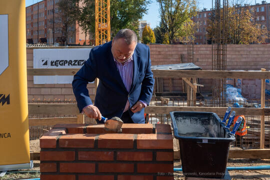 umk_2112.jpg-szkoła, budowa, sala, gimnastyczna, 89, Kraków, Kulig, wmurowanie, akt, erekcyjny