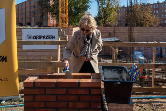 umk_2124.jpg-szkoła, budowa, sala, gimnastyczna, 89, Kraków, Kulig, wmurowanie, akt, erekcyjny