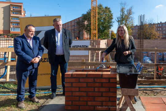 umk_2155.jpg-szkoła, budowa, sala, gimnastyczna, 89, Kraków, Kulig, wmurowanie, akt, erekcyjny