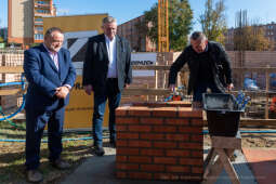 umk_2182.jpg-szkoła, budowa, sala, gimnastyczna, 89, Kraków, Kulig, wmurowanie, akt, erekcyjny