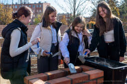 umk_2202.jpg-szkoła, budowa, sala, gimnastyczna, 89, Kraków, Kulig, wmurowanie, akt, erekcyjny