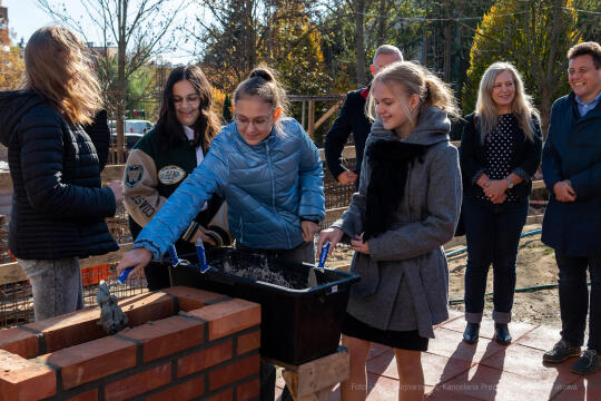 umk_2212.jpg-szkoła, budowa, sala, gimnastyczna, 89, Kraków, Kulig, wmurowanie, akt, erekcyjny