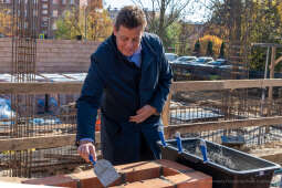 umk_2215.jpg-szkoła, budowa, sala, gimnastyczna, 89, Kraków, Kulig, wmurowanie, akt, erekcyjny