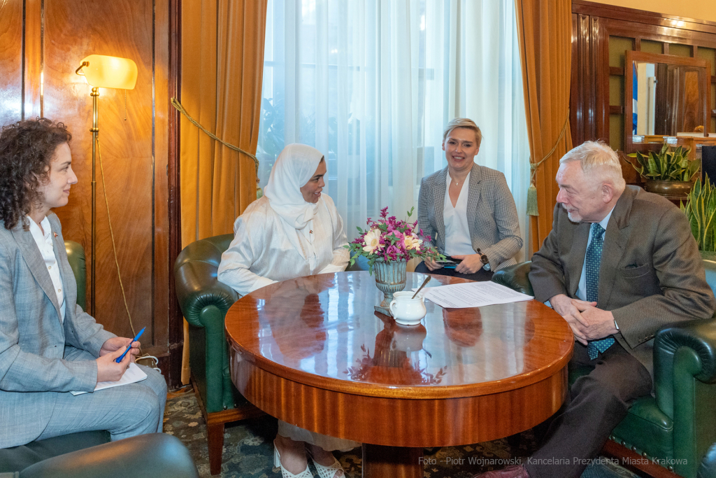 ambasador, Eman, Ahmed, Zjednoczone, Emiraty, Arabskie, wizyta, spotkanie, 2022, październik  Autor: P. Wojnarowski