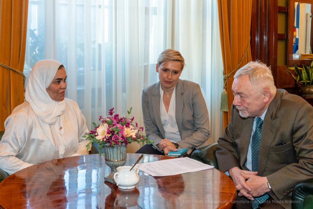 ambasador, Eman, Ahmed, Zjednoczone, Emiraty, Arabskie, wizyta, spotkanie, 2022, październik  Autor: P. Wojnarowski