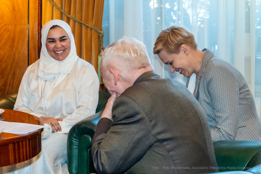 ambasador, Eman, Ahmed, Zjednoczone, Emiraty, Arabskie, wizyta, spotkanie, 2022, październik  Autor: P. Wojnarowski