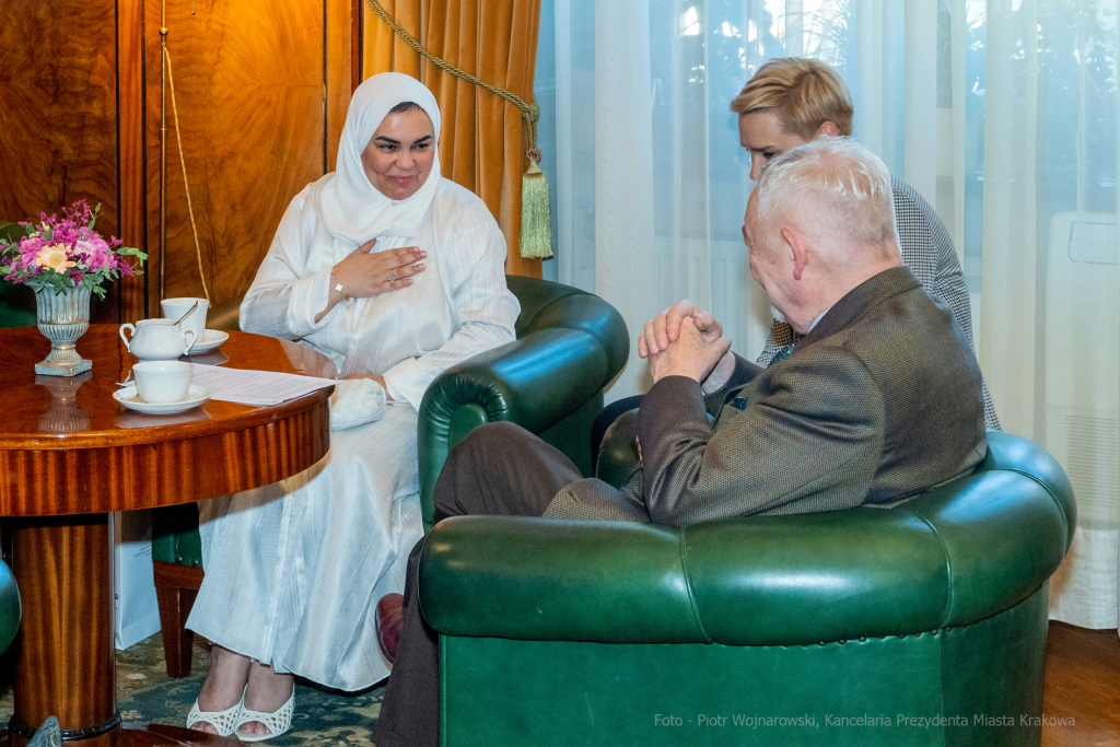 ambasador, Eman, Ahmed, Zjednoczone, Emiraty, Arabskie, wizyta, spotkanie, 2022, październik  Autor: P. Wojnarowski