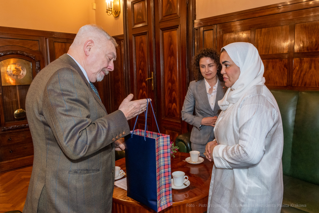 ambasador, Eman, Ahmed, Zjednoczone, Emiraty, Arabskie, wizyta, spotkanie, 2022, październik  Autor: P. Wojnarowski