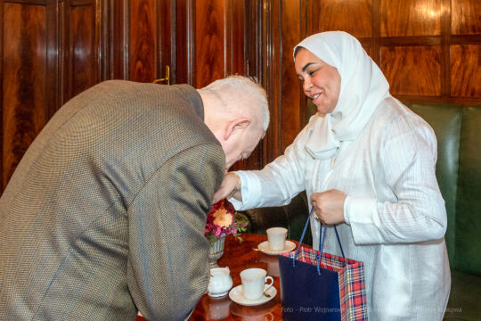 ambasador, Eman, Ahmed, Zjednoczone, Emiraty, Arabskie, wizyta, spotkanie, 2022, październik