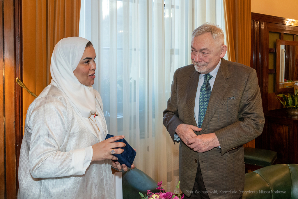 ambasador, Eman, Ahmed, Zjednoczone, Emiraty, Arabskie, wizyta, spotkanie, 2022, październik  Autor: P. Wojnarowski