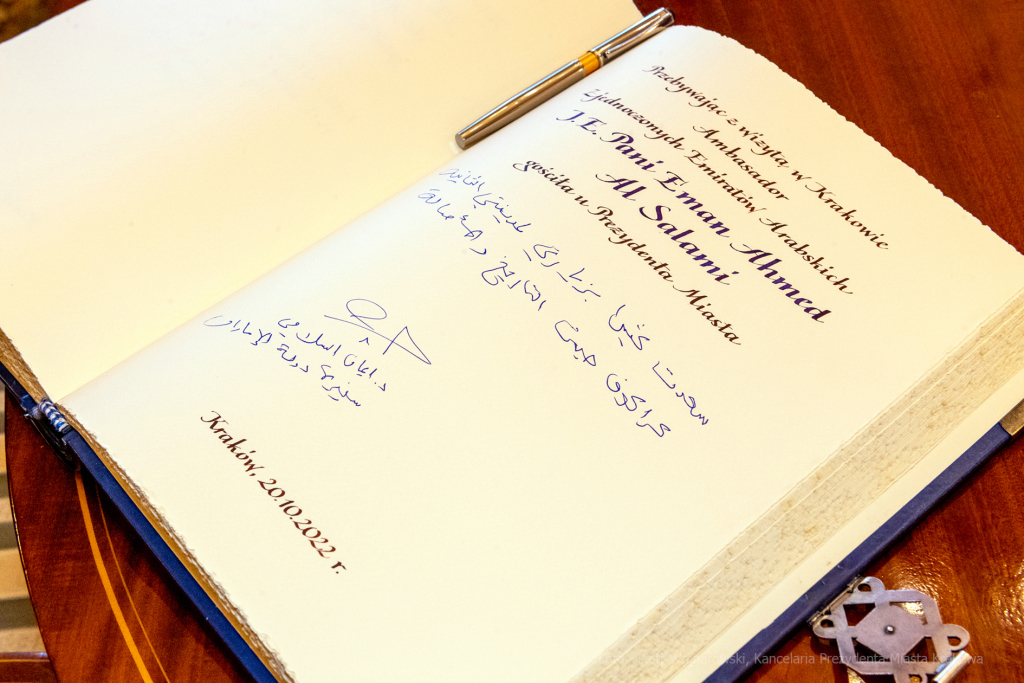 ambasador, Eman, Ahmed, Zjednoczone, Emiraty, Arabskie, wizyta, spotkanie, 2022, październik  Autor: P. Wojnarowski