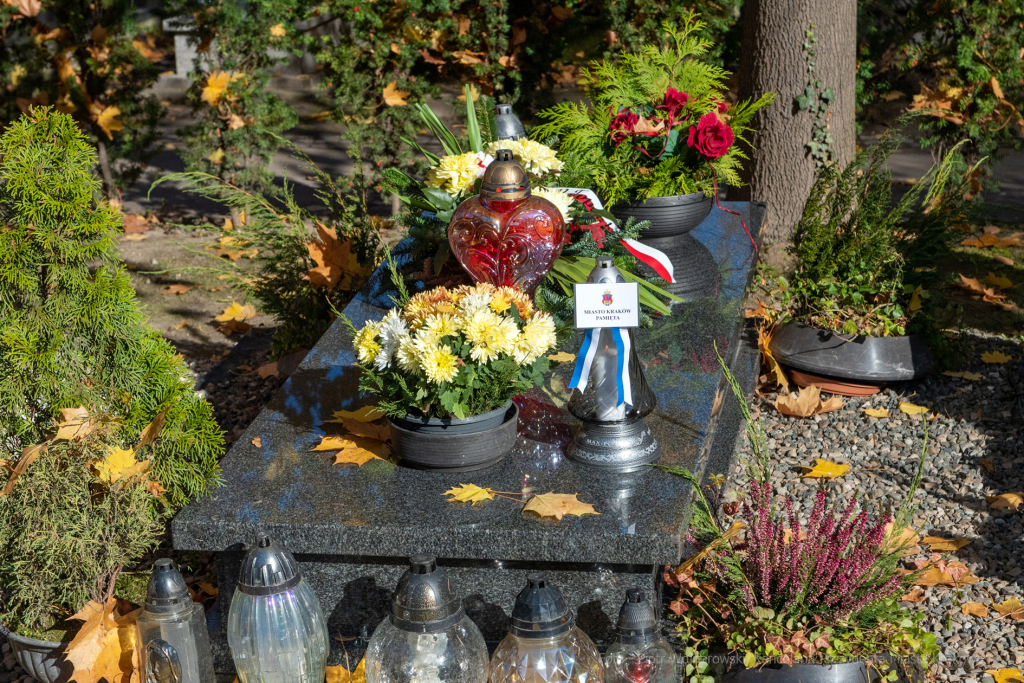 umk_4020.jpg-Rakowicki, cmentarz, zapalenie, znicze, Kraków, pamięta, 2022, zniczy  Autor: P. Wojnarowski