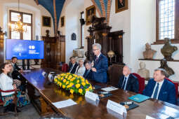 umk_4270.jpg-UJ, intencyjny, podpisanie, Kopernik, UJ, Muzyk, rektorzy, list, 2022, Collegium Maius