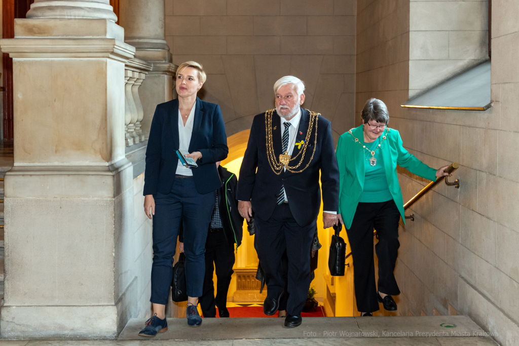 umk_5364.jpg-Gettings, burmistrz, Leeds, Majchrowski, spotkanie, 2022  Autor: P. Wojnarowski