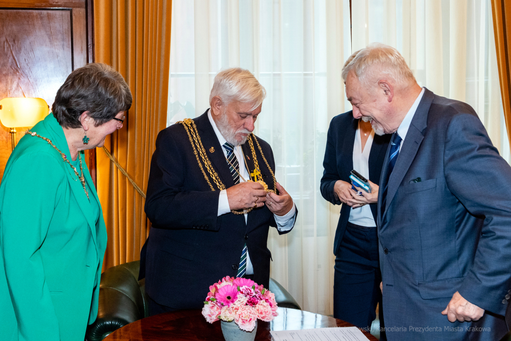 umk_5380.jpg-Gettings, burmistrz, Leeds, Majchrowski, spotkanie, 2022  Autor: P. Wojnarowski