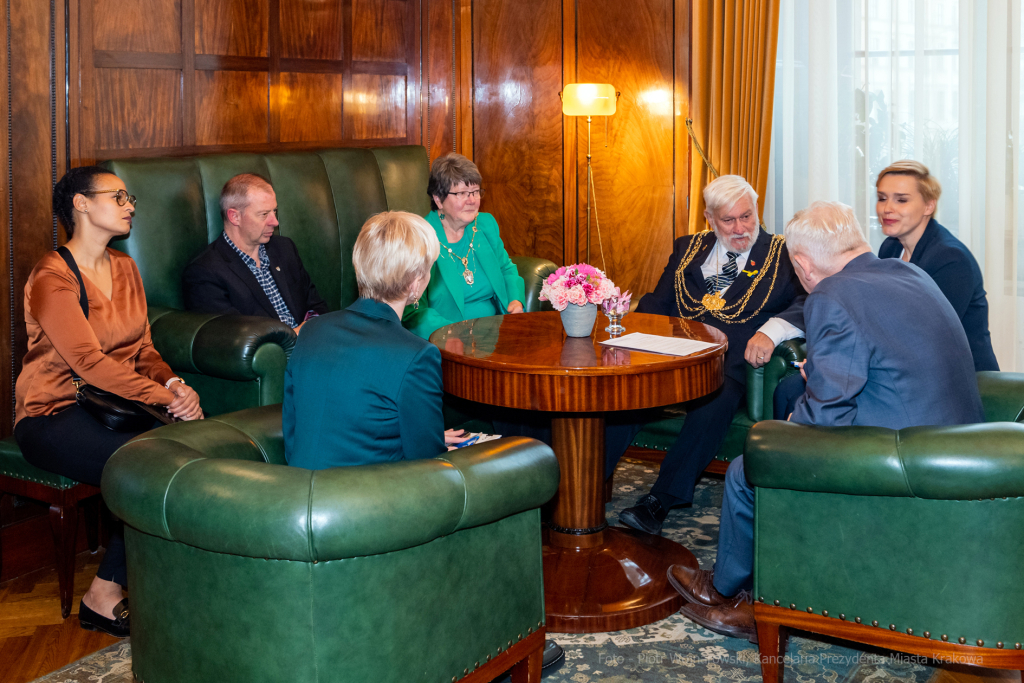 umk_5399.jpg-Gettings, burmistrz, Leeds, Majchrowski, spotkanie, 2022  Autor: P. Wojnarowski