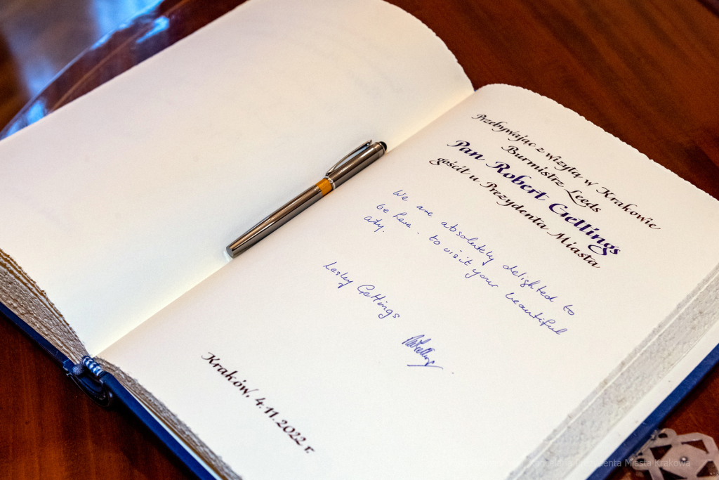 umk_5469.jpg-Gettings, burmistrz, Leeds, Majchrowski, spotkanie, 2022  Autor: P. Wojnarowski