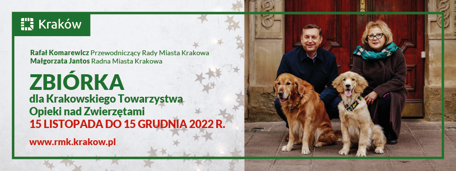 Zbiórka dla Krakowskiego Towarzystwa Opieki nad Zwierzętami