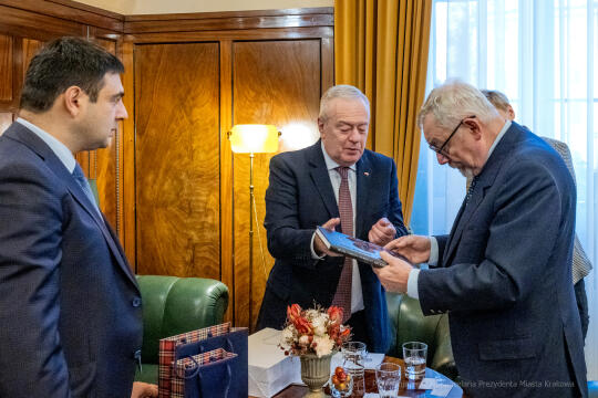 dsc_0968.jpg-spotkanie, ambasador, Gruzja, Zurab, Beridze, Kraków, Majchrowski, 2022