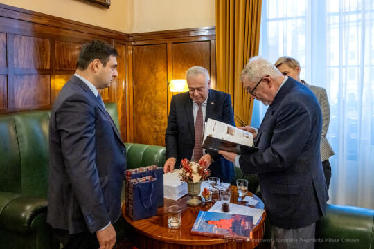 dsc_0977.jpg-spotkanie, ambasador, Gruzja, Zurab, Beridze, Kraków, Majchrowski, 2022