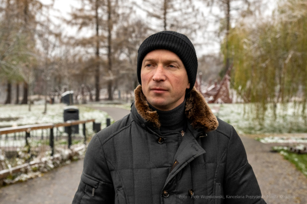 Ekologia, zieleń miejska, czyste powietrze, Ukraina, Kijów, wizyta, przedstawiciele, 2022  Autor: P. Wojnarowski