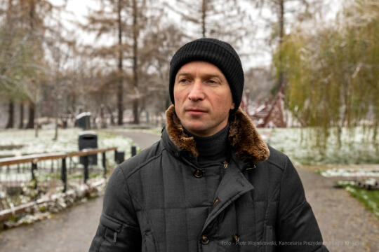 Ekologia, zieleń miejska, czyste powietrze, Ukraina, Kijów, wizyta, przedstawiciele, 2022