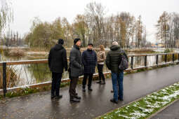 Ekologia, zieleń miejska, czyste powietrze, Ukraina, Kijów, wizyta, przedstawiciele, 2022