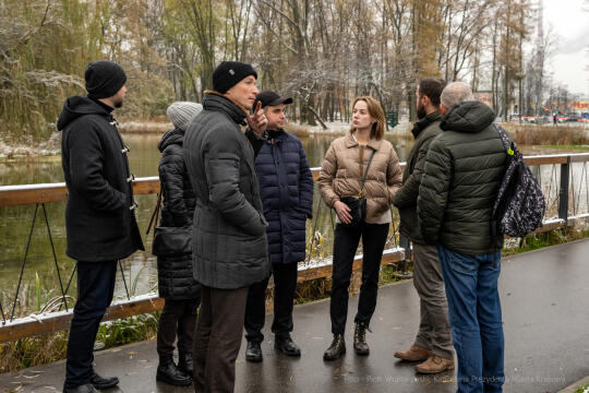 Ekologia, zieleń miejska, czyste powietrze, Ukraina, Kijów, wizyta, przedstawiciele, 2022