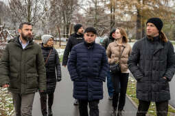 Ekologia, zieleń miejska, czyste powietrze, Ukraina, Kijów, wizyta, przedstawiciele, 2022