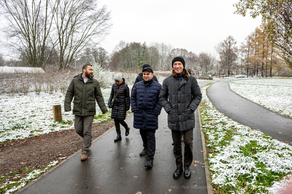 Ekologia, zieleń miejska, czyste powietrze, Ukraina, Kijów, wizyta, przedstawiciele, 2022  Autor: P. Wojnarowski