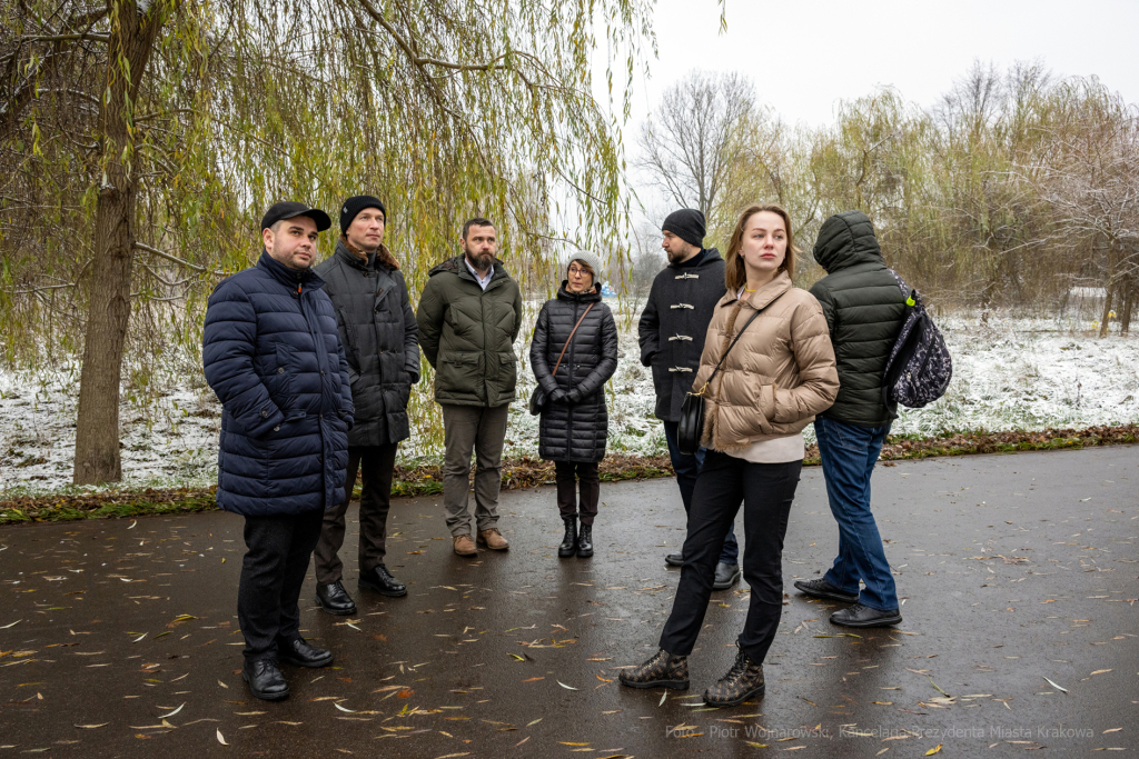 Ekologia, zieleń miejska, czyste powietrze, Ukraina, Kijów, wizyta, przedstawiciele, 2022  Autor: P. Wojnarowski