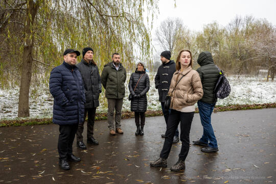 Ekologia, zieleń miejska, czyste powietrze, Ukraina, Kijów, wizyta, przedstawiciele, 2022