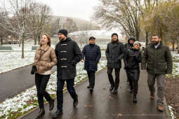 Ekologia, zieleń miejska, czyste powietrze, Ukraina, Kijów, wizyta, przedstawiciele, 2022