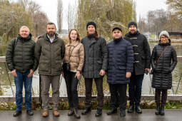 Ekologia, zieleń miejska, czyste powietrze, Ukraina, Kijów, wizyta, przedstawiciele, 2022