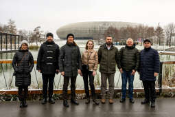 Ekologia, zieleń miejska, czyste powietrze, Ukraina, Kijów, wizyta, przedstawiciele, 2022