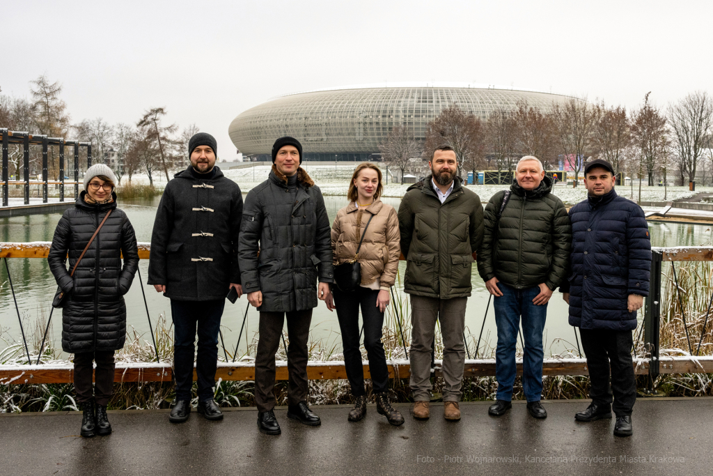 Ekologia, zieleń miejska, czyste powietrze, Ukraina, Kijów, wizyta, przedstawiciele, 2022  Autor: P. Wojnarowski