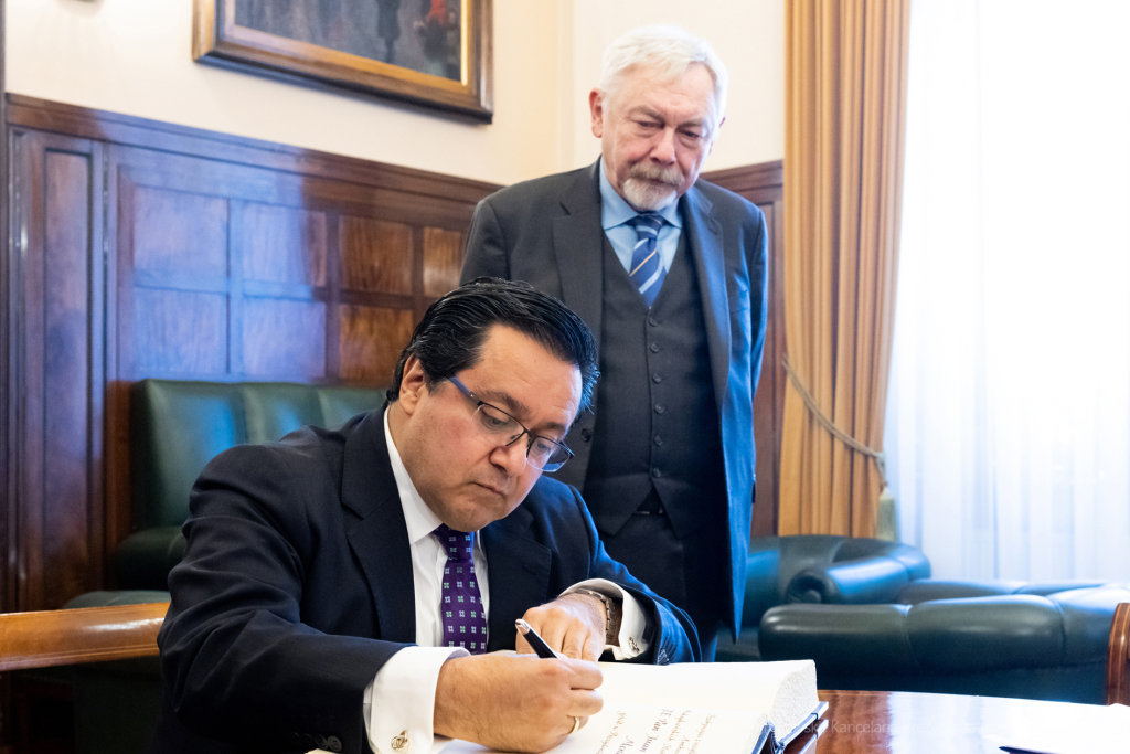 dsc_6743.jpg-Sandoval, Mendiolea, Juan, ambasador, Meksyk, Majcjhrowski, 2022, listopad, wizyta  Autor: P. Wojnarowski