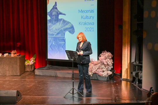 Krakowa 2021 mecenas, Krakowa, nagroda, miasta, Majchrowski, kultury, 2022, listopad, statuetki