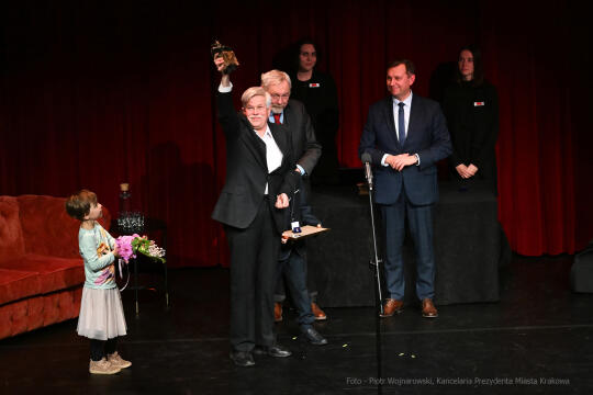 Krakowa 2021 mecenas, Krakowa, nagroda, miasta, Majchrowski, kultury, 2022, listopad, statuetki
